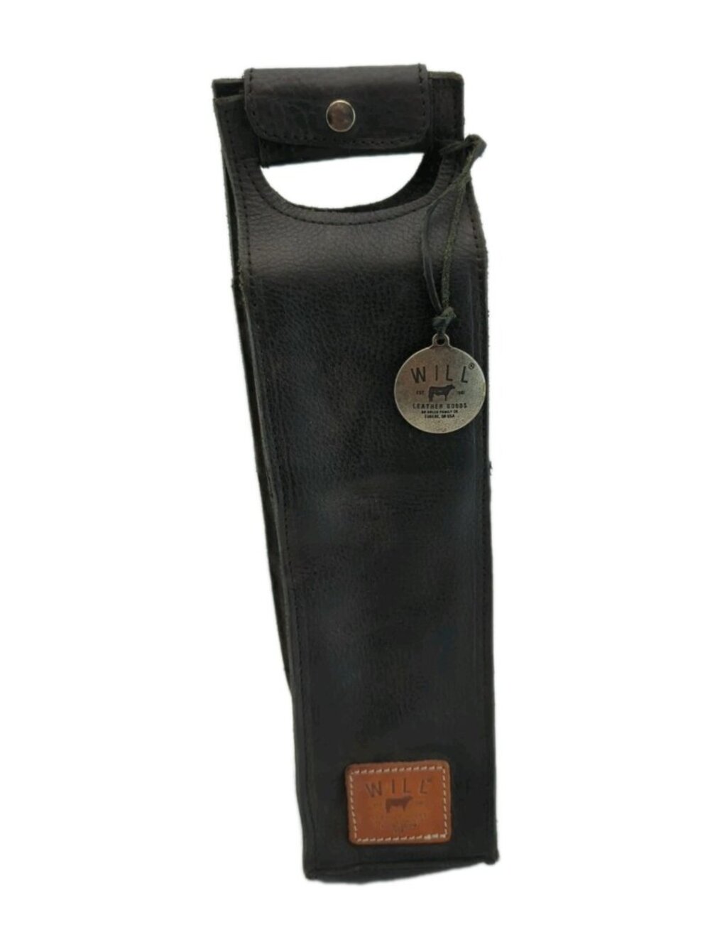 Will Leather Goods Wine Carrier Black